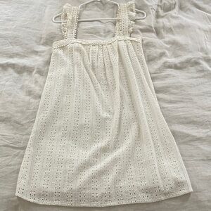 Sezane white crochet dress